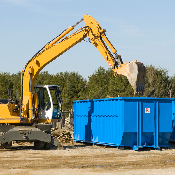 are there any restrictions on where a residential dumpster can be placed in Garfield New Mexico
